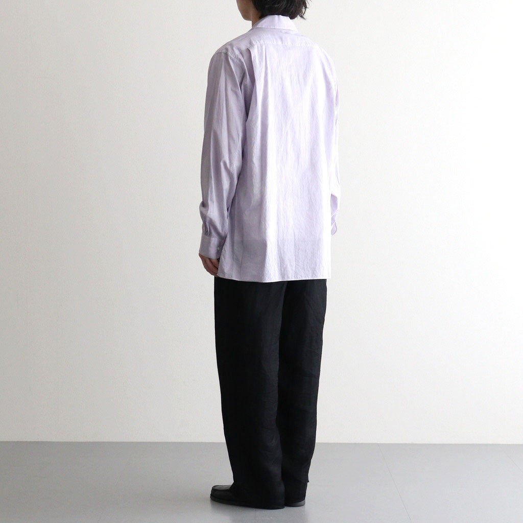 ITALIAN OPEN COLLAR SHIRT #LAVENDER [A26A23SH03C]