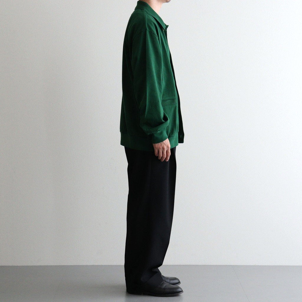 DOUBLE PLEATED SEMI EASY TROUSERS #BLACK [A26C07PT02C]