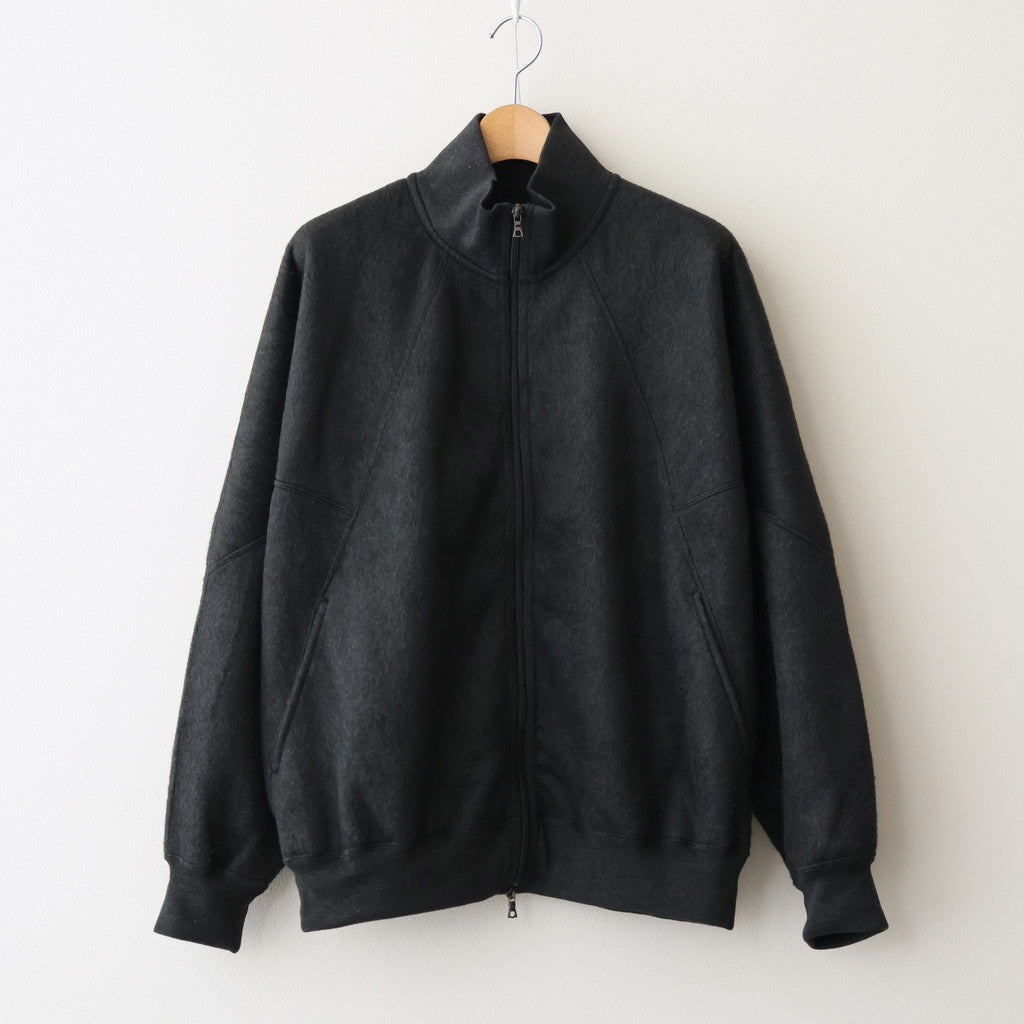 Pe/Silk Fleece Track Jacket #HeatherBlack [BHS24F029F25]