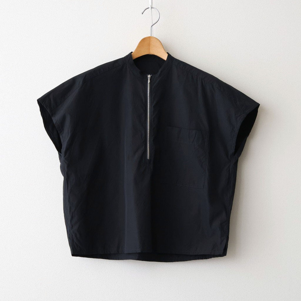 COTTON CUPRA HALF ZIP SH #120 NAVY [16861 50084]