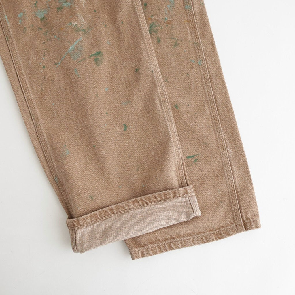 DENIM PAINTER TROUSERS #BROWN(PAINTED) [PMAV-PT10]
