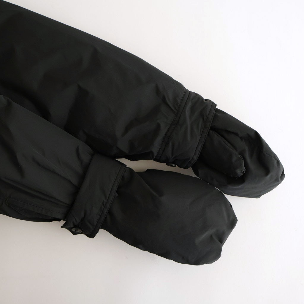 HIGH-COUNT SILK MITTEN PUFF JACKET #BLACK [252OJ-JK13]