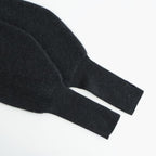 CASHMERE FOX FINGERHOLE BOAT NECK #CHARCOAL [BN-25FL-041]