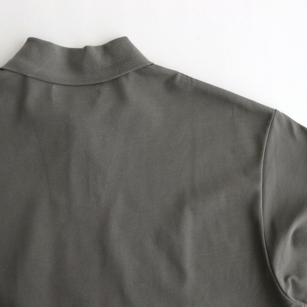 ONE BUTTON POLO S/S TEE #GRAY [M25A15CS02B]