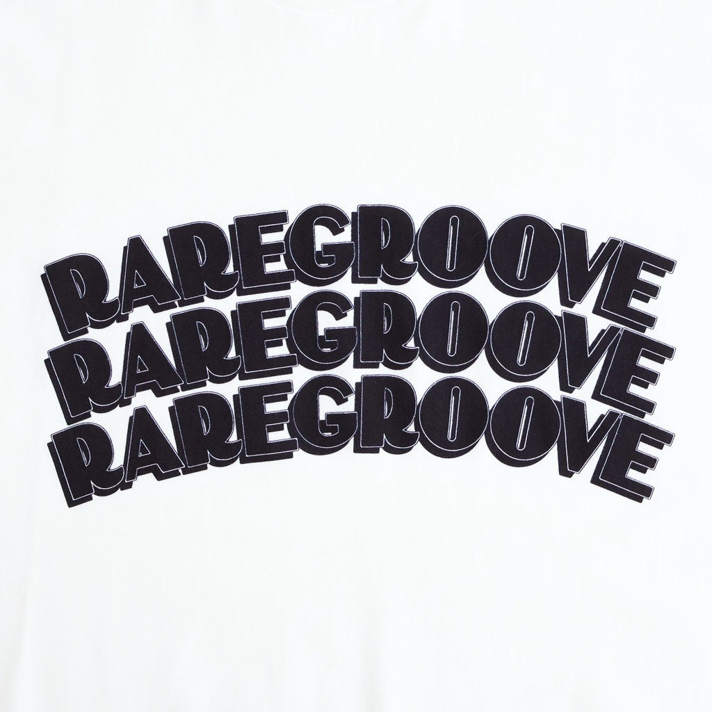 RAREGROOVE Print Tee WIDE #White×Black-PT [bROOTS25S34S26B]