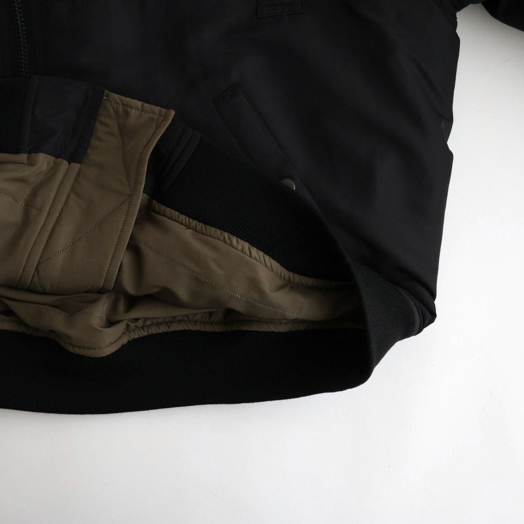Poly-Silk Twill Modified MA1 #Black [BHS26F026]