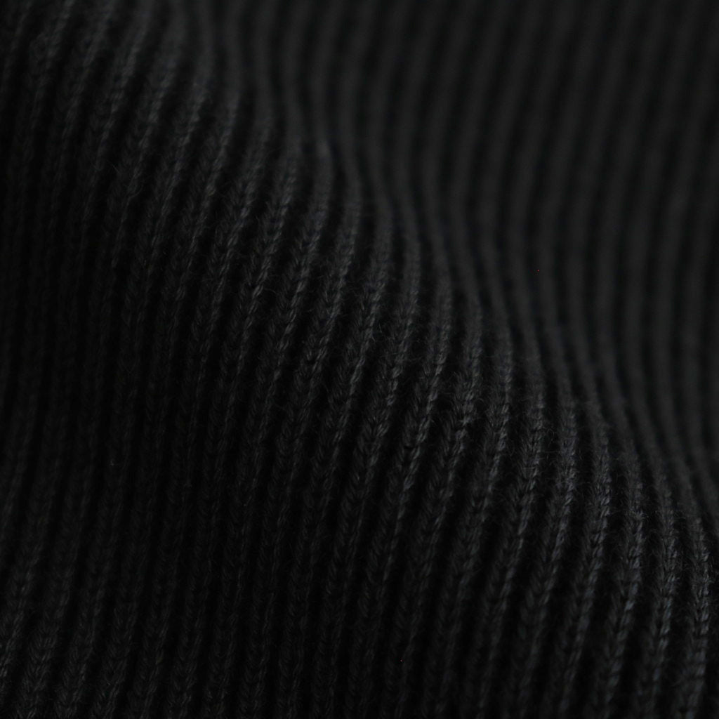 SUPER HIGH TWIST WOOL DRIVERS VEST #BLACK [BN-24FM-032]