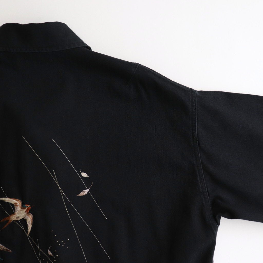 PATINA HERRINGBONE SOUVENIR JACKET #ONYX [251OJ-JK16]