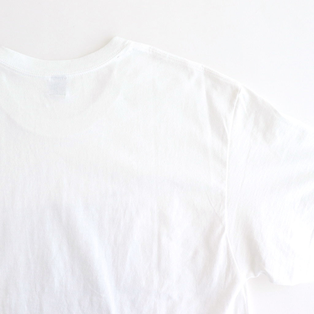 SHORT SLEEVE PRINT-T "swing by" #WHITE [DNA25T02]