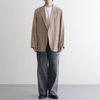 Silk/Cotton Nep Cardigan Jacket #Beige [BHS26S019]