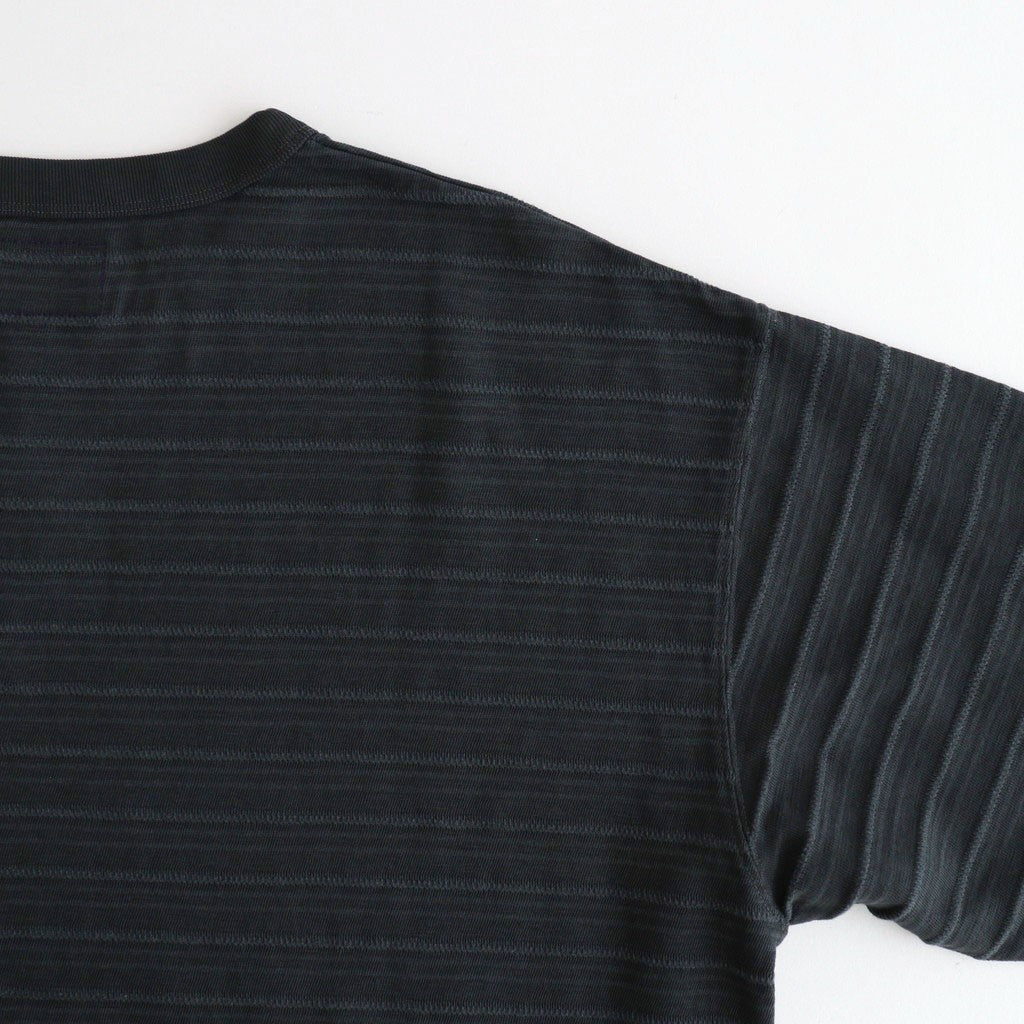 Garment Dyed Jacquard Field Tee #Asphalt Gray [N26SH039]