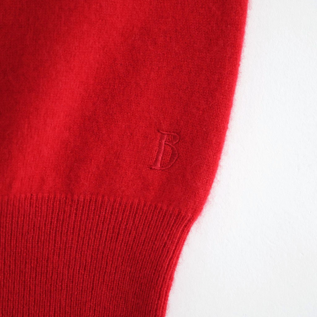 CASHMERE B VNECK MENS #RED [26W-BIS-KN41M]