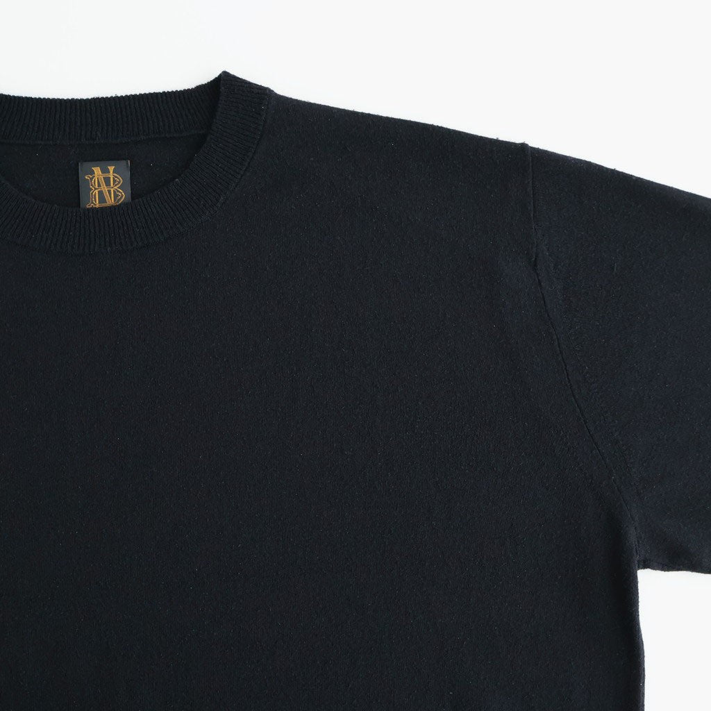 REVIVAL SOFT SILK CREW NECK #BLACK [BN-26SL-033]