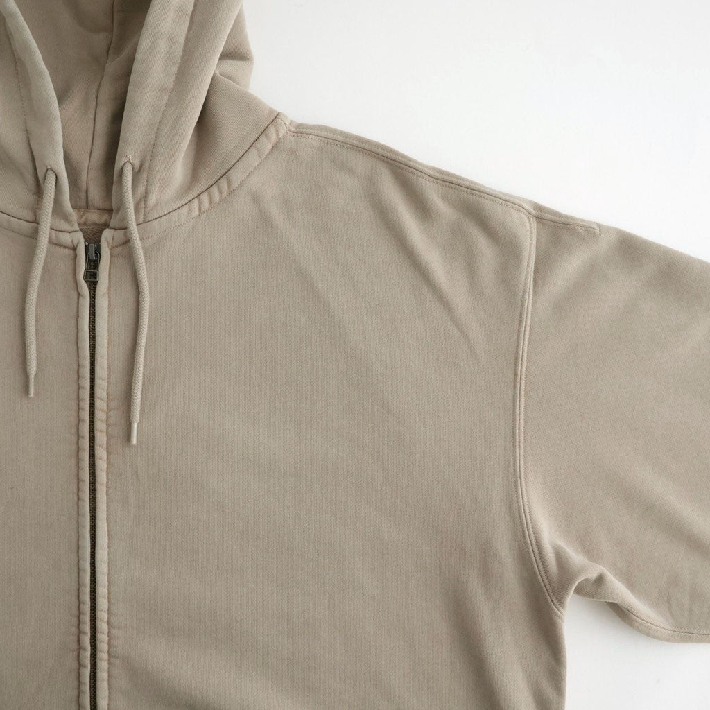 Garment Dyed Field Zip Up Hoodie #Beige [N26FH057]