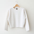 GRASSY LACE CREW NECK #WHITE [BN-26SL-028]