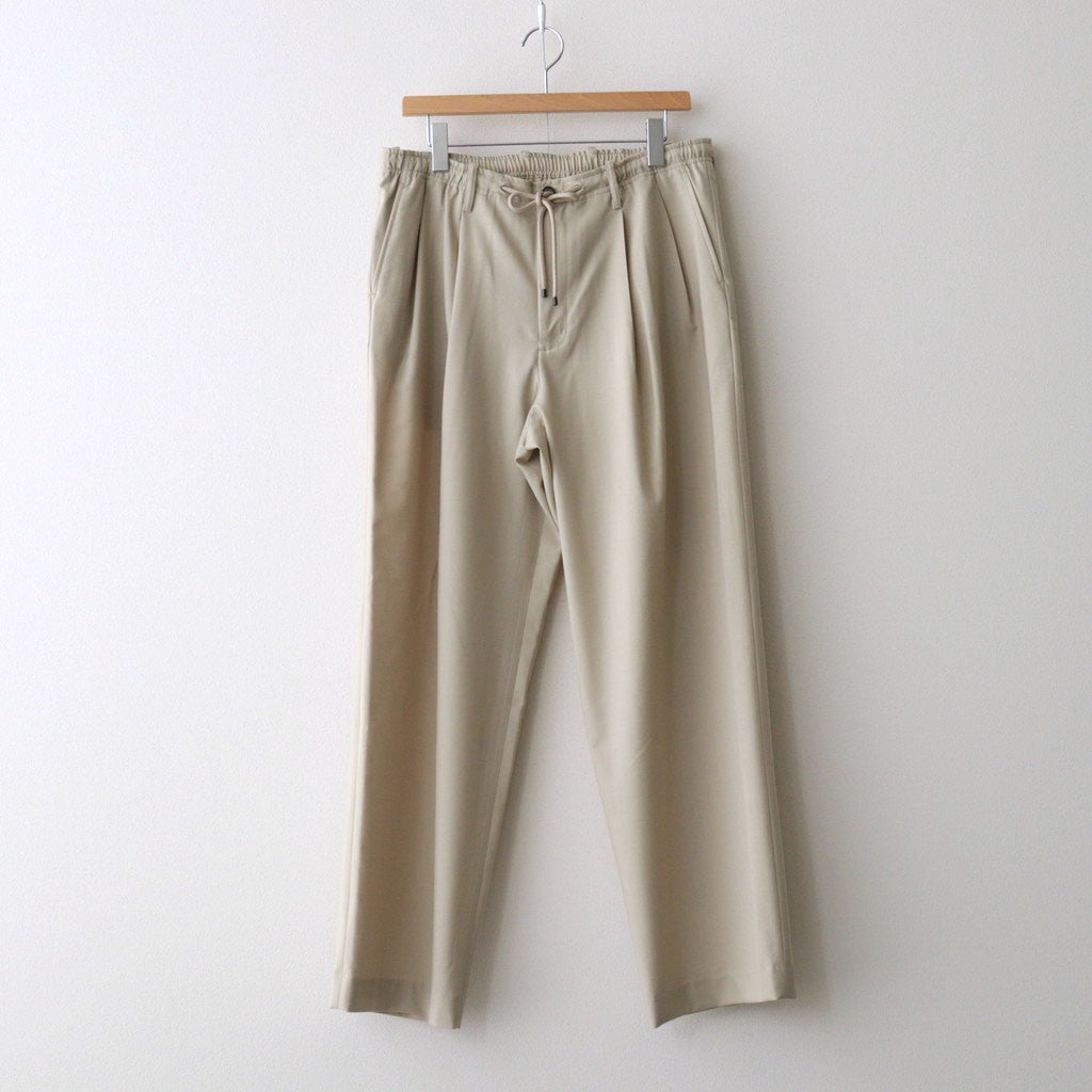 DOUBLE PLEATED EASY TROUSERS #BEIGE [A26A15PT02C]