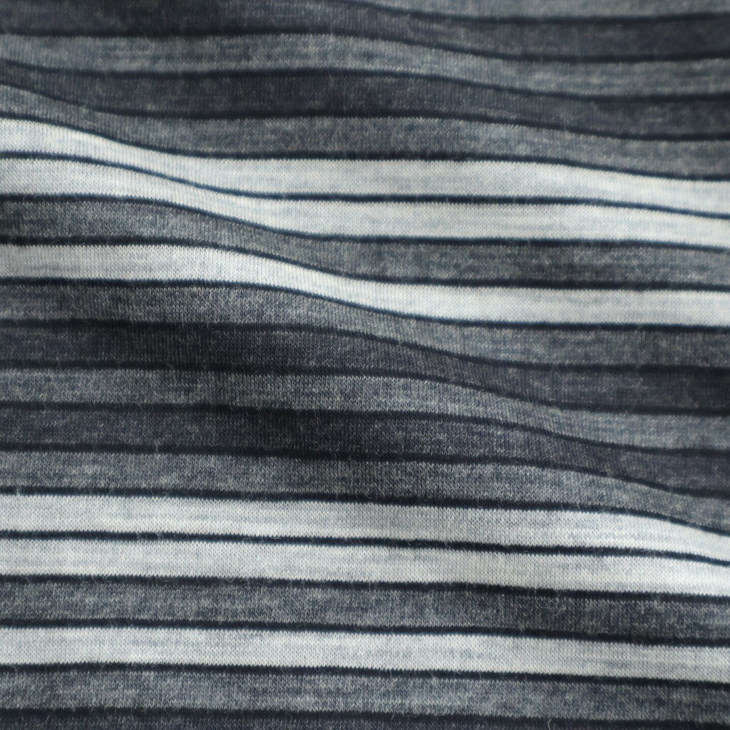 CREW NECK TEE #GRAY BORDER [M26A12CS02B]