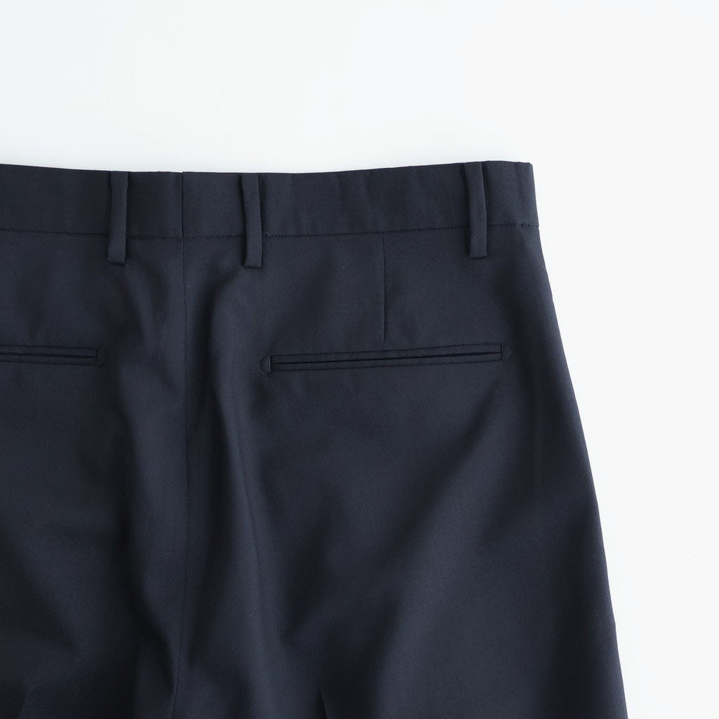 Wool Tropical 2tuck Wide Tapered Trousers #Navy [NEP-SS2605]