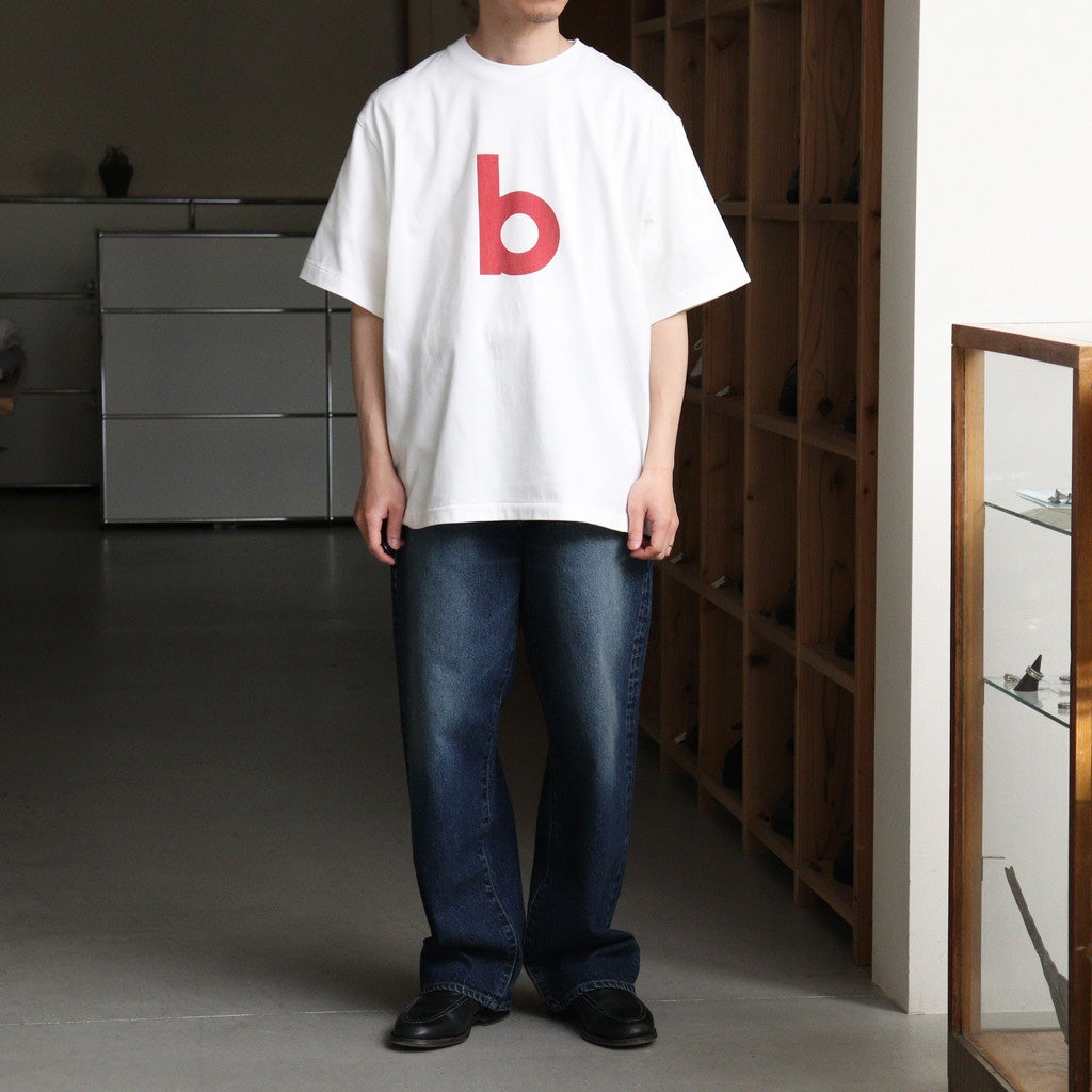 bd Print Tee WIDE #White×Red-PT [bROOTS25S34S26A]