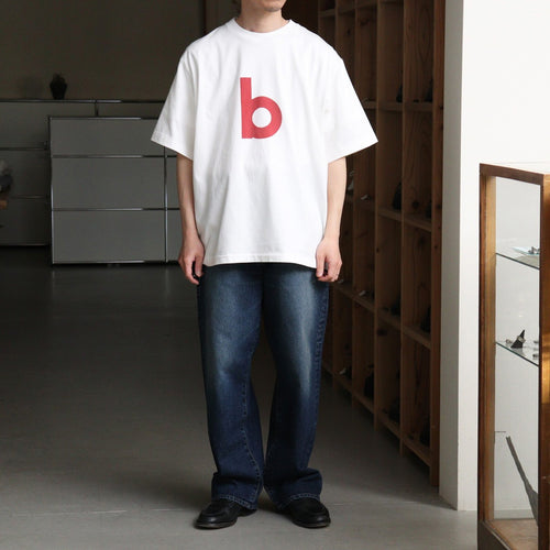 bd Print Tee WIDE #White×Red-PT [bROOTS25S34S26A]