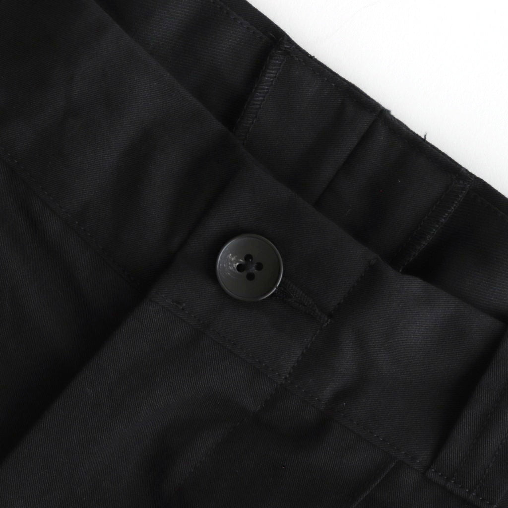 FRONT TUCK ARMY TROUSER #ONYX [251OJ-PT08]