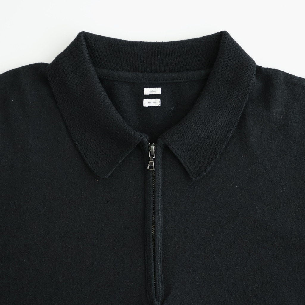 Co/Silk Nep Harf-zip P/O #Black [BHS25S037F26]