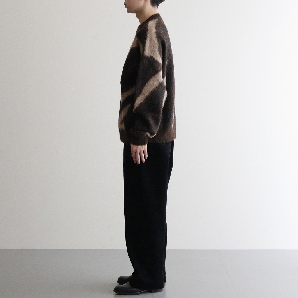 BIAS ZEBRA PATTERN JUMPER #NATURAL BEIGE MIX [A24C20SW02C]