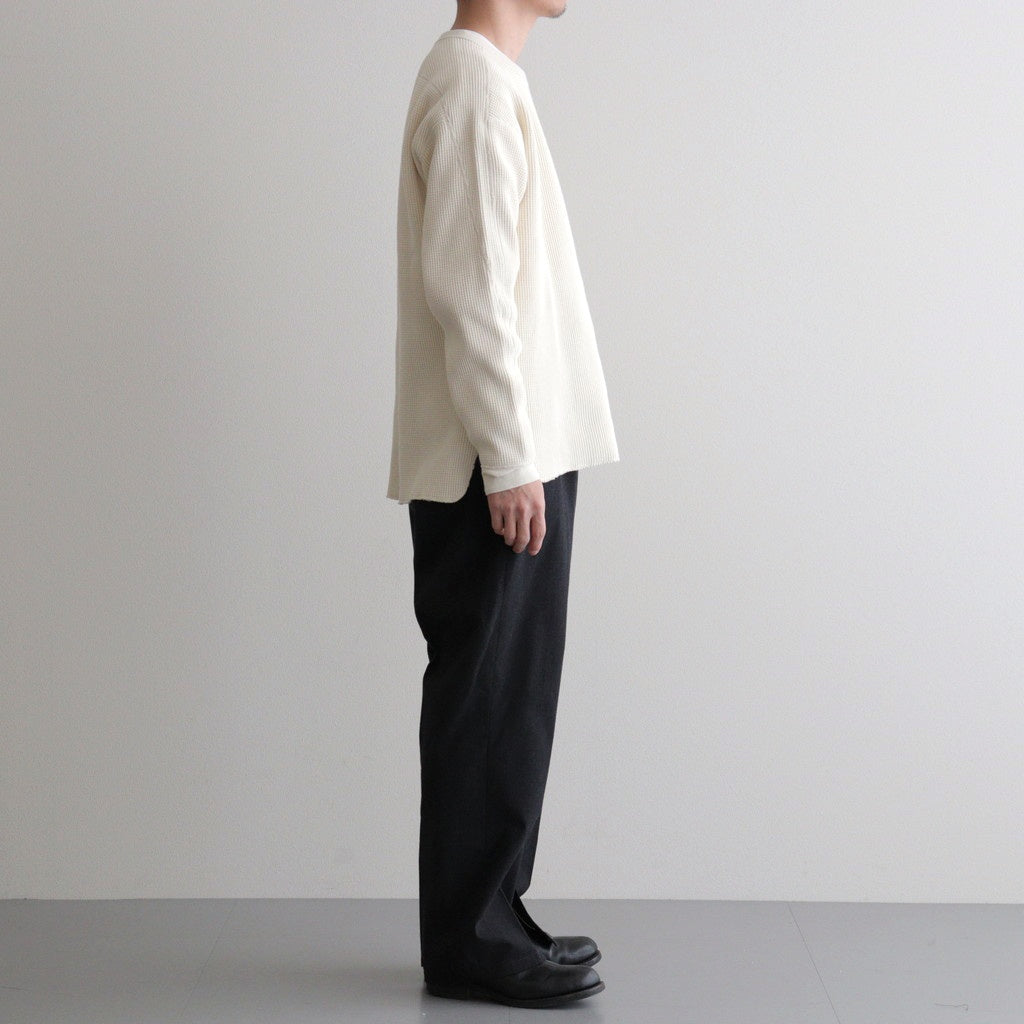 HEAVY WAFFLE TOP #IVORY [PMAU-CL01]