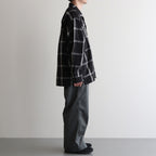 Flannel PALAKA Check Shirt #Black [S25FG016]