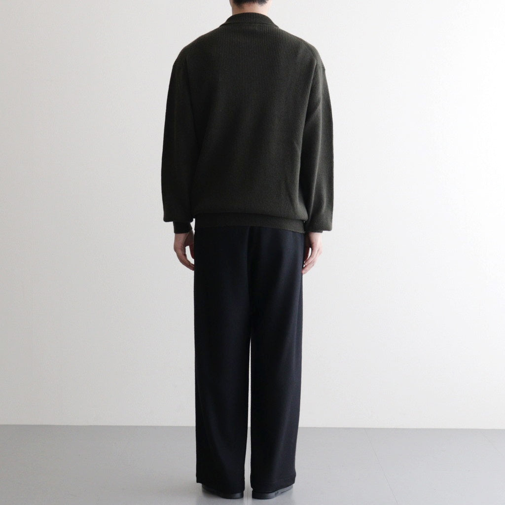 Wool Harf Cardigan ST Polo #KHAKI [NEP-AW2404]