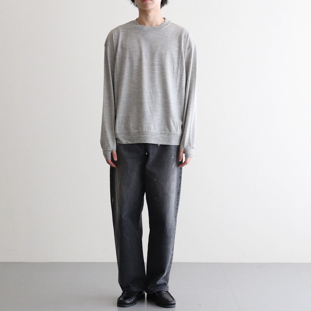Washable Japanese Merino L/S Tee #GREY [SM61MC002]