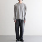 Washable Japanese Merino L/S Tee #GREY [SM61MC002]