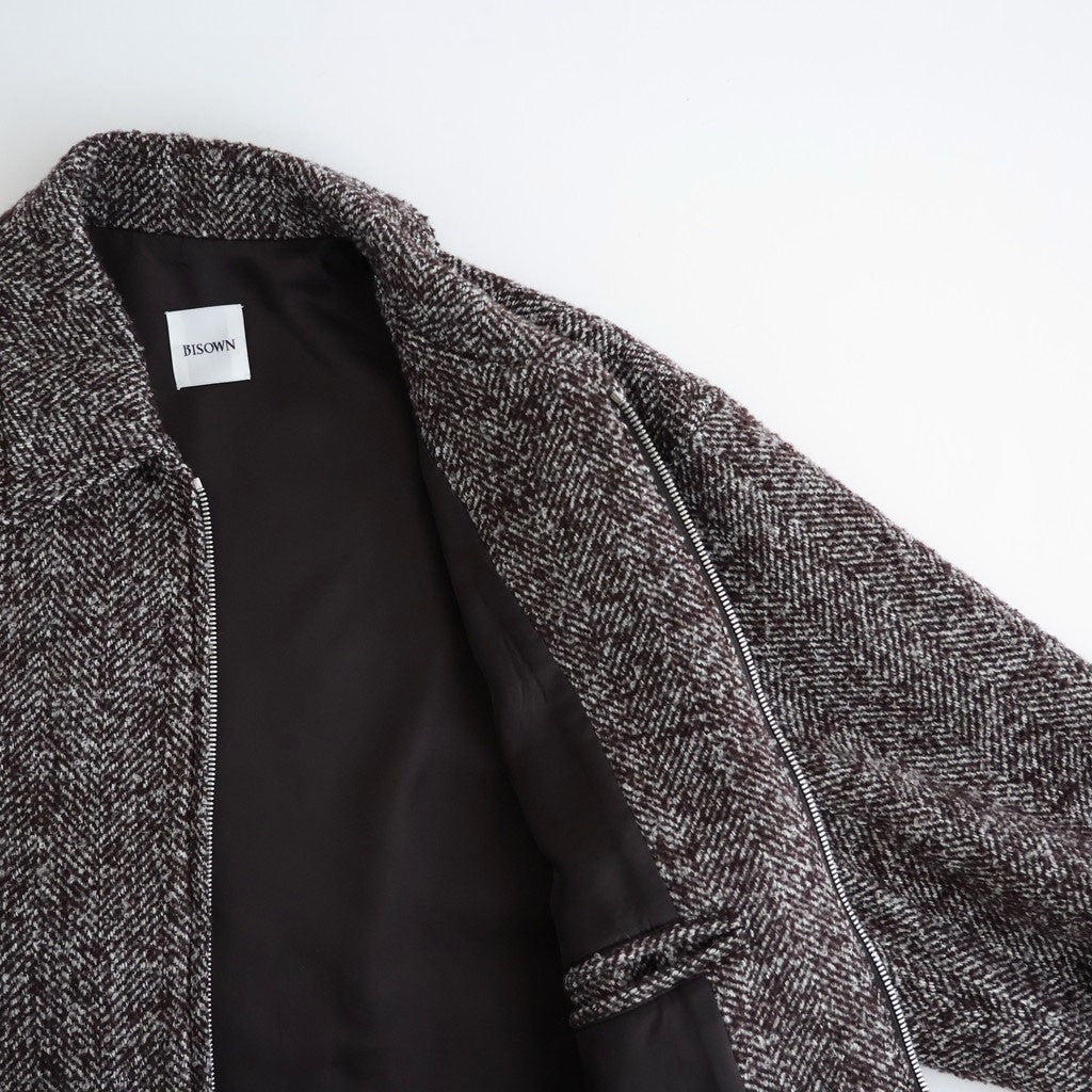 LOOP TWEED SEAM POCKET BLOUSON #HERRINGBONE LOOP TWEED [26W-BIS-JK26H]