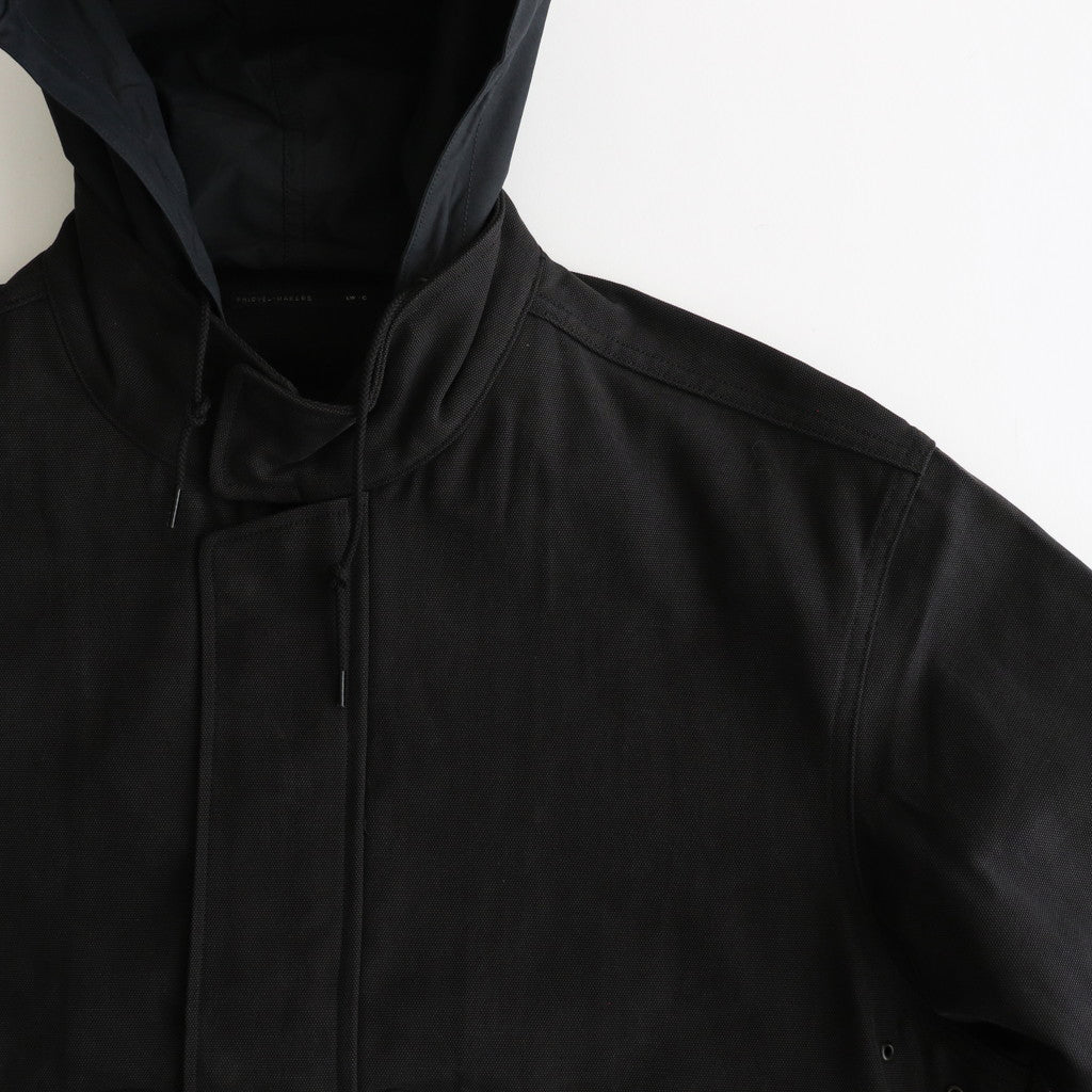 HOODED SPORTING BLOUSON #INK BLACK [PMLW-OT01]