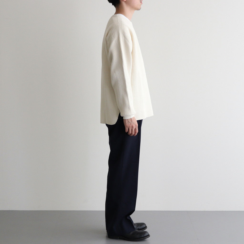 HEAVY WAFFLE TOP #IVORY [PMAS-CL03]