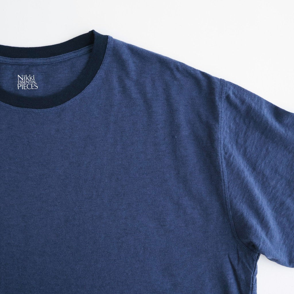 Slub Yarn Cotton２pack Tee #Natural×White / Blue×Navy [NEP-SS2611]