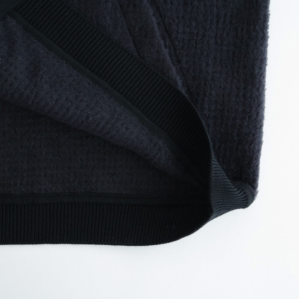 POLARTEC Wool Fleece Sweater Jacket #Black [N25FA051]