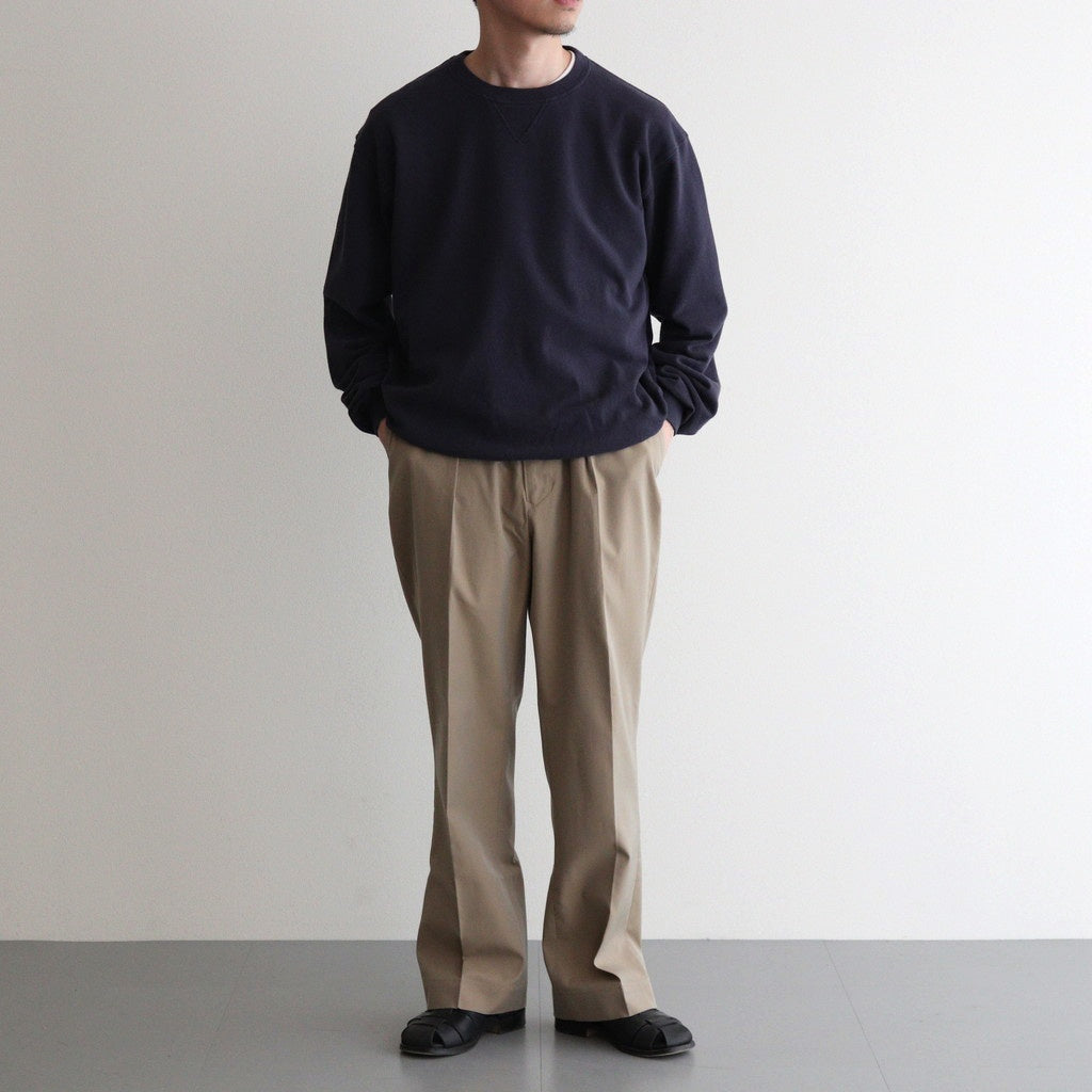 SEED STITCH LONG SLEEVE TOP #NAVY [PMAT-CL03]