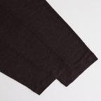 NORMANDY LINEN BASQUE SHIRT #DARK BROWN [BN-25SM-065]