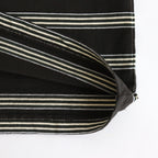 BORDER LONG SLEEVE TOP #GRAPHITExYELLOW [PMAT-CL02]