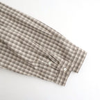 Organic Cotton Rambling Check Shirts Jacket #Beige check [6061-1104]