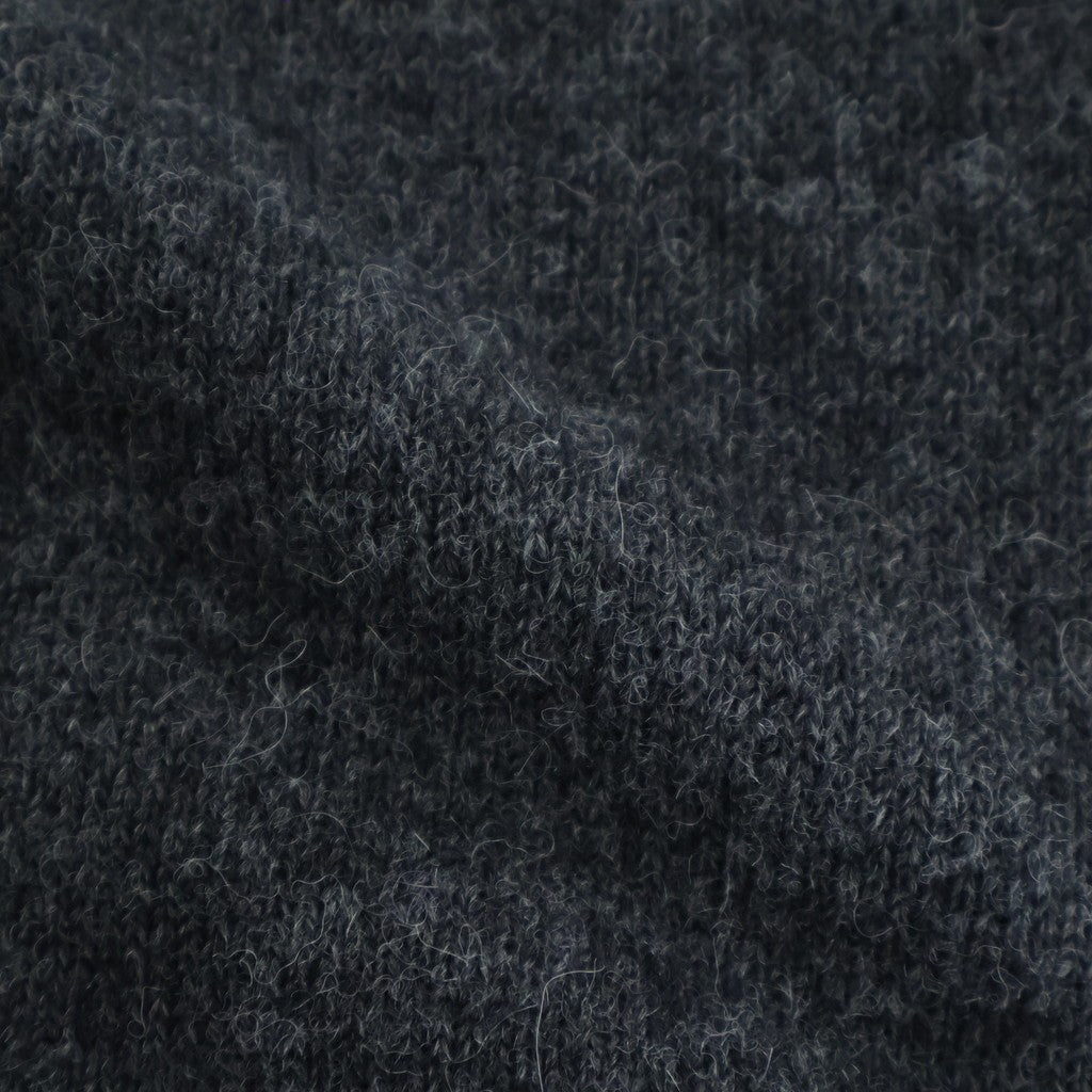 BABY ALPACA KURUMI TENJIKU V CARDIGAN #CHARCOAL [BN-25FM-059]