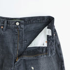 SELVEDGE DENIM 5POCKET PANTS #BLACK [DNS26P03]