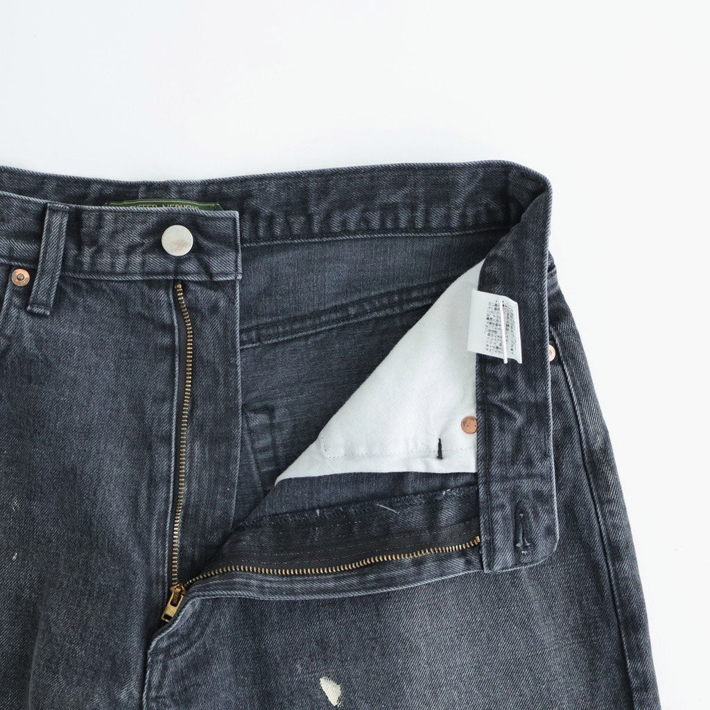 SELVEDGE DENIM 5POCKET PANTS #BLACK [DNS26P03]