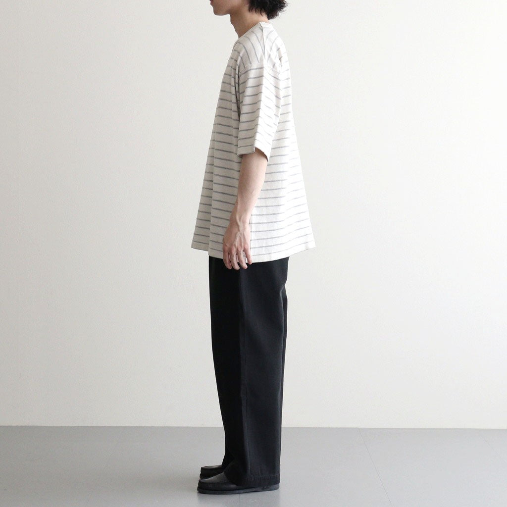 Garment Dyed Jacquard Field Tee #Stone [N26SH039]