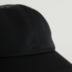 NYLON TWILL CURVED VISOR CAP #BLACK [Y01011]