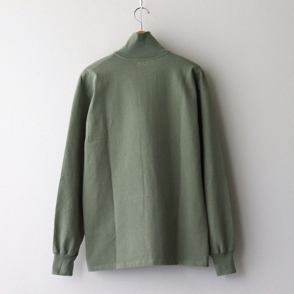 HALF ZIP SPORTING TOP #OLIVE [PMAS-CL01]