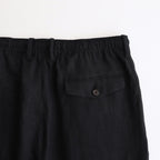 TRIPLE PLEATED EASY TROUSERS #BLACK [A25A16PT01C]