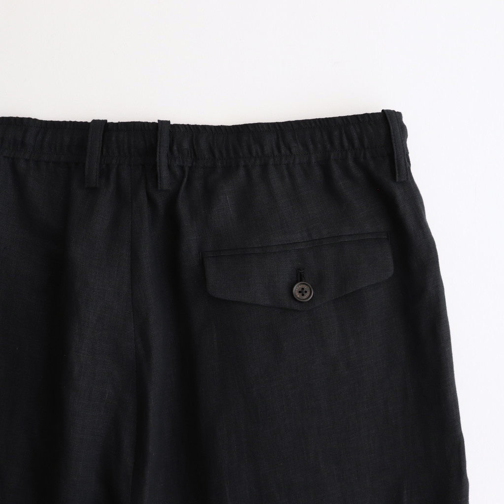 TRIPLE PLEATED EASY TROUSERS #BLACK [A25A16PT01C]