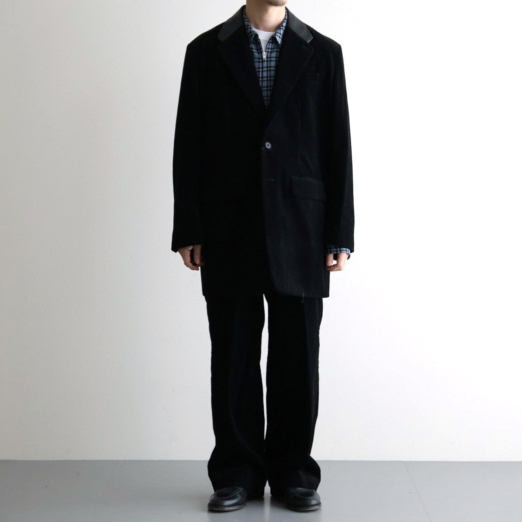 MIXED-WALE CORDUROY TAILORED JACKET #BLACK [26W-BIS-JK11]